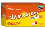 Vitascorbol Multi Junior 30 Comprimés à Croquer - Boîte 30 comprimés