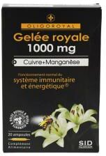 S.I.D Nutrition Oligoroyal Gelée Royale 1000 mg + Cuivre + Manganèse 20 Ampoules - Boîte 20 ampoules de 10 ml