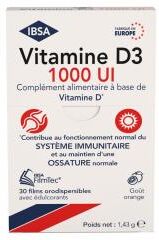 IBSA Vitamine D3 1000 UI 30 Films Orodispersibles - Boîte 30 films