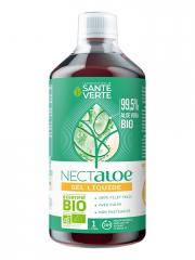 Santé Verte Nectaloe Aloe Vera 99,5% en Gel Liquide Bio 1 L - Bouteille 1000 ml