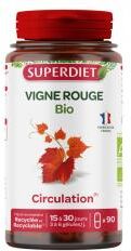 Superdiet Vigne Rouge Bio 90 Gélules - Boîte 90 gélules