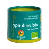 Flamant Vert Spiruline Bio 500 Comprimés de 500 mg – Pot 250 g