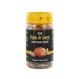 S.I.D Nutrition Système Urinaire Masculin Pépins de Courge 90 Gélules - Pilulier 90 Gélules