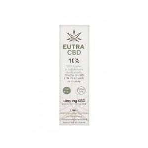 Eutra CBD 10% Gouttes à l'Huile Naturelle de Chanvre 10 ml - Flacon compte goutte 10 ml