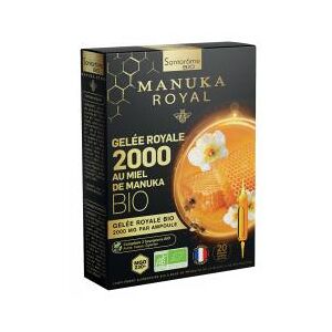 Santarome Bio Gelée Royale 2000 Miel de Manuka Bio 20 Ampoules - Boîte 20 ampoules de 10 ml