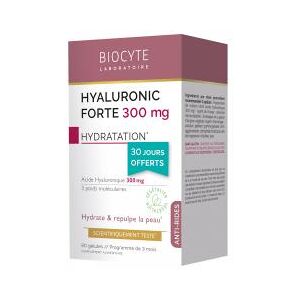 Biocyte Hyaluronic Forte 300 mg Anti-Âge 90 Gélules - Boîte 90 gélules