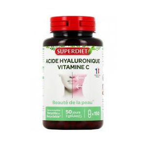Superdiet Acide Hyaluronique Vitamine C 150 Gélules - Boîte 150 gélules