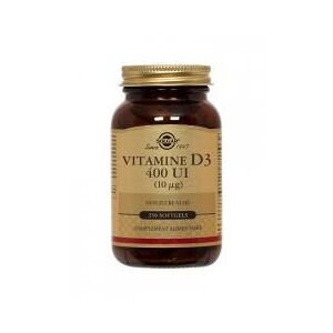 Solgar Vitamina D3 400 IU (10mcg) 250 Cápsulas - Botella