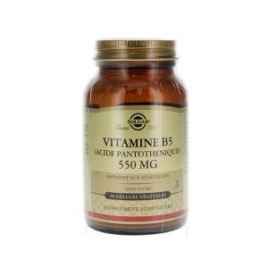 Solgar Vitamine B5 (Acide Pantothenique) 550 mg 50 Gelules Vegetales - Pot 50 gelules vegetales