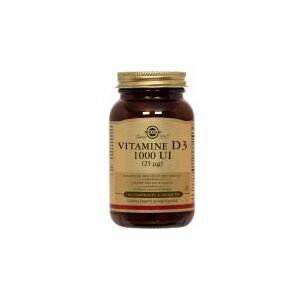 Solgar Vitamine D3 1000 UI (25mcg) 100 Comprimes - Flacon 100 comprimes