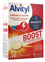 Alvityl Boost Ginseng et Caféine 20 Comprimés Effervescents - Boîte 20 comprimés effervescents