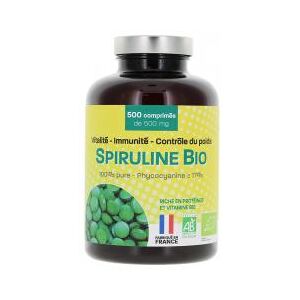 PharmUp Spiruline Bio 500 Comprimés - Boîte 500 comprimés - Publicité