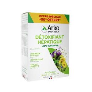Arkopharma Arkofluides Détox Hépatique Bio 30x10ml - Publicité Arkopharma Arkofluides Détox Hépatique Bio 30x10ml - Publicité