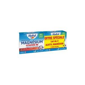 Alvityl Magnésium + Vitamine B6 - Libération Prolongée - 90 Jours - Lot 2 x 45 comprimés - Publicité Alvityl Magnésium + Vitamine B6 - Libération Prolongée - 90 Jours - Lot 2 x 45 comprimés - Publicité