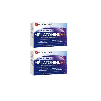 Forté Pharma Mélatonine 1000 Lot de 2 x 30 Comprimés - Lot 2 x 30 comprimés - Publicité Forté Pharma Mélatonine 1000 Lot de 2 x 30 Comprimés - Lot 2 x 30 comprimés - Publicité