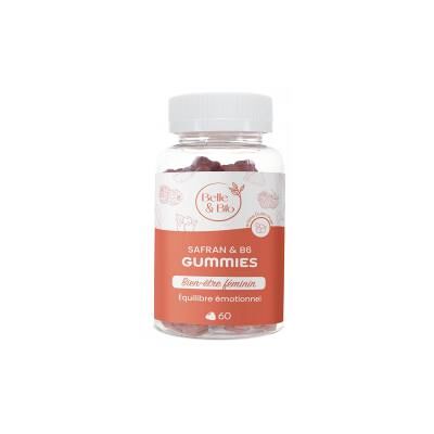 Belle & Bio Safran & B6 60 Gummies - Pot 60 gummies - Publicité Belle & Bio Safran & B6 60 Gummies - Pot 60 gummies - Publicité