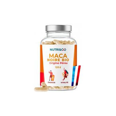 Nutri&Co; Maca Noire Bio 120 Gélules - Pot 120 gélules - Publicité Nutri&Co; Maca Noire Bio 120 Gélules - Pot 120 gélules - Publicité