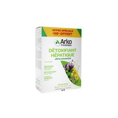 Arkopharma Arkofluides Détox Hépatique Bio 30x10ml - Publicité Arkopharma Arkofluides Détox Hépatique Bio 30x10ml - Publicité