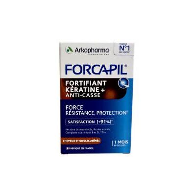 Arkopharma Forcapil Kératine + Anti-Casse - Support Cheveux & Ongles - Publicité Arkopharma Forcapil Kératine + Anti-Casse - Support Cheveux & Ongles - Publicité