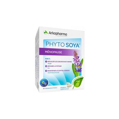 Arkopharma Phyto Soya Ménopause - Sauge, Fer, Vitamines D3 & K2 - 180 Gélules - Publicité Arkopharma Phyto Soya Ménopause - Sauge, Fer, Vitamines D3 & K2 - 180 Gélules - Publicité