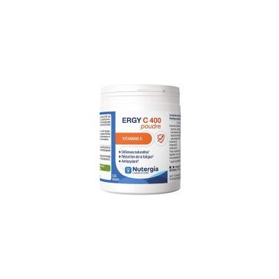 Nutergia Ergy C 400 Poudre de Vitamine C - Complément Alimentaire - Publicité Nutergia Ergy C 400 Poudre de Vitamine C - Complément Alimentaire - Publicité