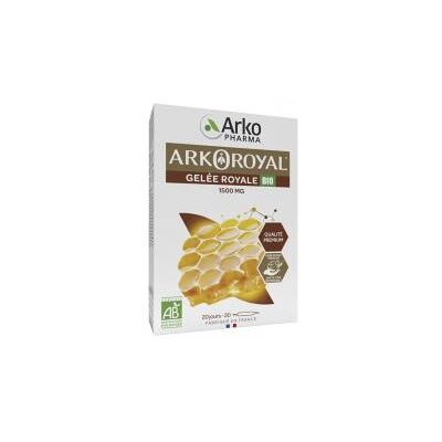 Arkopharma Arko Royal Gelée Royale 1500 mg Bio 20 Ampoules - Boîte 20 ampoules de 10 ml - Publicité Arkopharma Arko Royal Gelée Royale 1500 mg Bio 20 Ampoules - Boîte 20 ampoules de 10 ml - Publicité