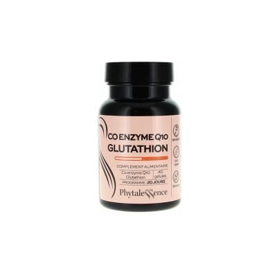 Phytalessence Coenzyme Q10 et Glutathion - 40 Capsules - Publicité Phytalessence Coenzyme Q10 et Glutathion - 40 Capsules - Publicité