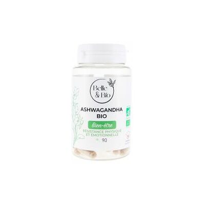 Belle & Bio Aswagandha Bio 90 Gélules - Pot 90 Gélules - Publicité Belle & Bio Aswagandha Bio 90 Gélules - Pot 90 Gélules - Publicité