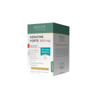 Biocyte Kératine Forte 900 mg Croissance & Force des Cheveux - Complément Alimentaire - Publicité Biocyte Kératine Forte 900 mg Croissance & Force des Cheveux - Complément Alimentaire - Publicité