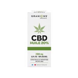 Granions Huile CBD 20% 10 ml - Flacon compte goutte