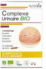 Nutrivie Complexe Urinaire Bio 20 Ampoules - Boîte 20 Ampoules de 15 ml Nutrivie Complexe Urinaire Bio 20 Ampoules - Boîte 20 Ampoules de 15 ml