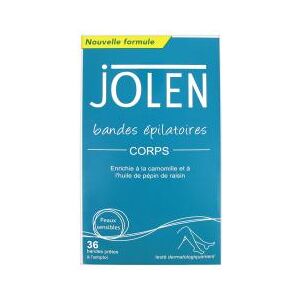 Jolen Bandes Epilatoires Corps 36 Bandes - Boîte 36 bandes