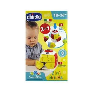 Chicco Smart2Play 2en1 Bricks 18-36 Mois - Boîte 1 cube + accessoires