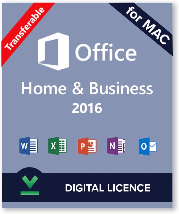 Microsoft Office 2016 Famille et Petite Entreprise pour MAC - Licence numérique - Logiciel en téléchargement