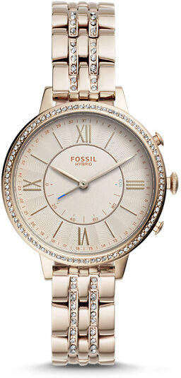 Fossil Women Montre Connectée Hybride - Fossil Jacqueline En Acier Inoxydable Rose Pastel - One size