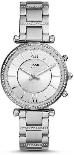 Fossil Women Montre Connectée Hybride - Carlie En Acier Inoxydable - One size