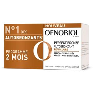 Oenobiol Perfect Bronze Autobronzant Peau Claire 2x30 Capsules