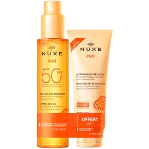 Nuxe Sun Pack Huile Solaire SPF50 + Lait Fraîcheur Apres-Soleil