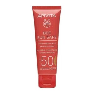 Apivita Bee Sun Safe Gel Creme Visage SPF 50 avec Couleur 50ml