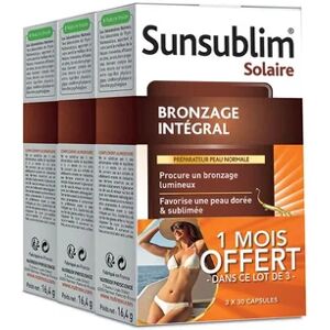 Nutreov Sunsublim Bronzage Integral 3 x 30 Capsules