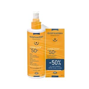 Isis Pharma Set Uveblock Spray Spf50+ + Fluide Invisible Spf50+