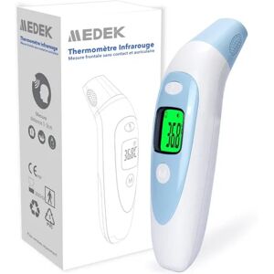 Medek Thermomètre Infrarouge Frontal et Auriculaire