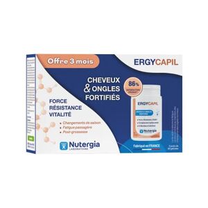 Nutergia Ergycapil Pack Cheveux et Ongles Fortifiés 3x90caps