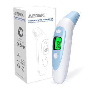 Medek Thermometre Infrarouge Frontal et Auriculaire