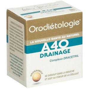 Orodietologie Orodiétologie A40 Drainage 16g - Publicité Orodietologie Orodiétologie A40 Drainage 16g - Publicité