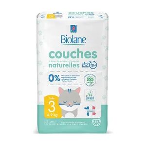 Biolane Couches Naturelles Bebe Taille 3 4-9kg 52 Unites