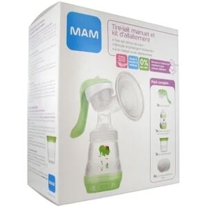 MAM Tire-Lait Manuel et Kit d'Allaitement + 4 Coussinets d'Allaitement Offerts - BoÃ te 1 tire-lait + accessoires + 4 coussinets - Publicité