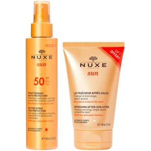 Nuxe Sun Pack Spray Fondant SPF50 + Lait Fraîcheur Apres-Soleil