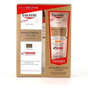 Eucerin Coffret Hyaluron Filler + Elasticity Serum 3D 50ml + Creme Mains Anti-Âge