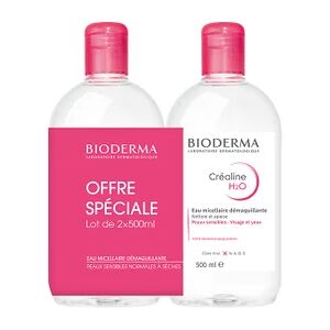 Bioderma Crealine H2O TS Eau Micellaire 2x500ml